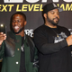 Kevin Hart and Ice Cube take pictures with their mobile phones during a photo call for the film Ride Along 2: Next Level Miami at Kino in der Kulturbrauerei on Jan. 18, 2016, in Berlin.
Adam Berry/Getty Images